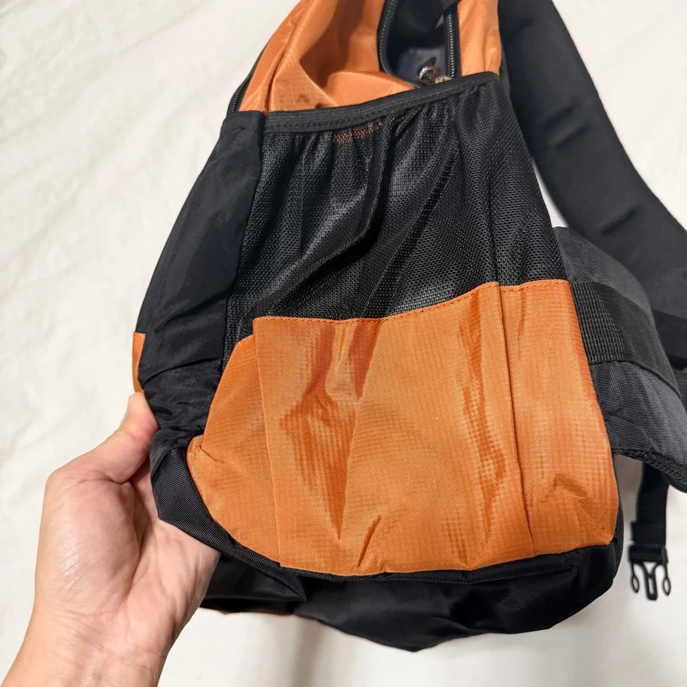 Drun City‎ Walk Hiking Backpack Orange Black Outdoor Travel Daypack 1004H New